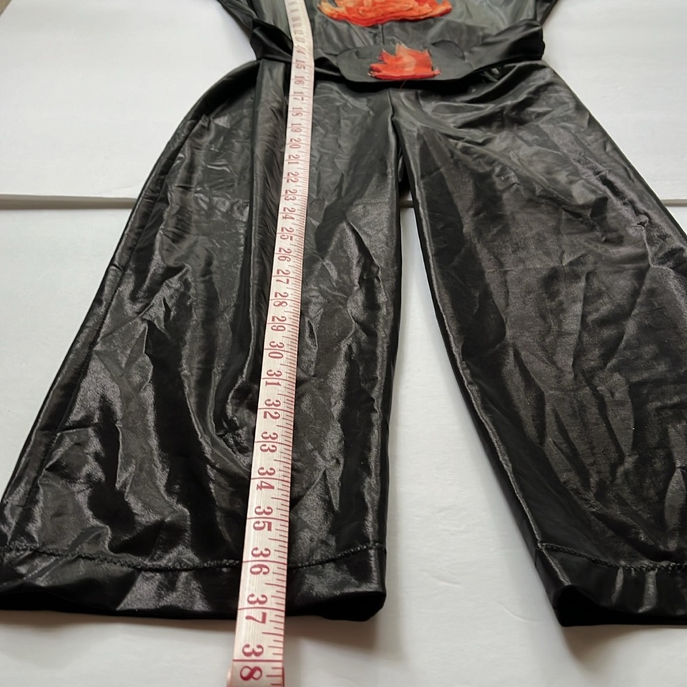 Vintage Handmade Halloween Costume Fire Flame Jumpsuit - Picture 9 of 13